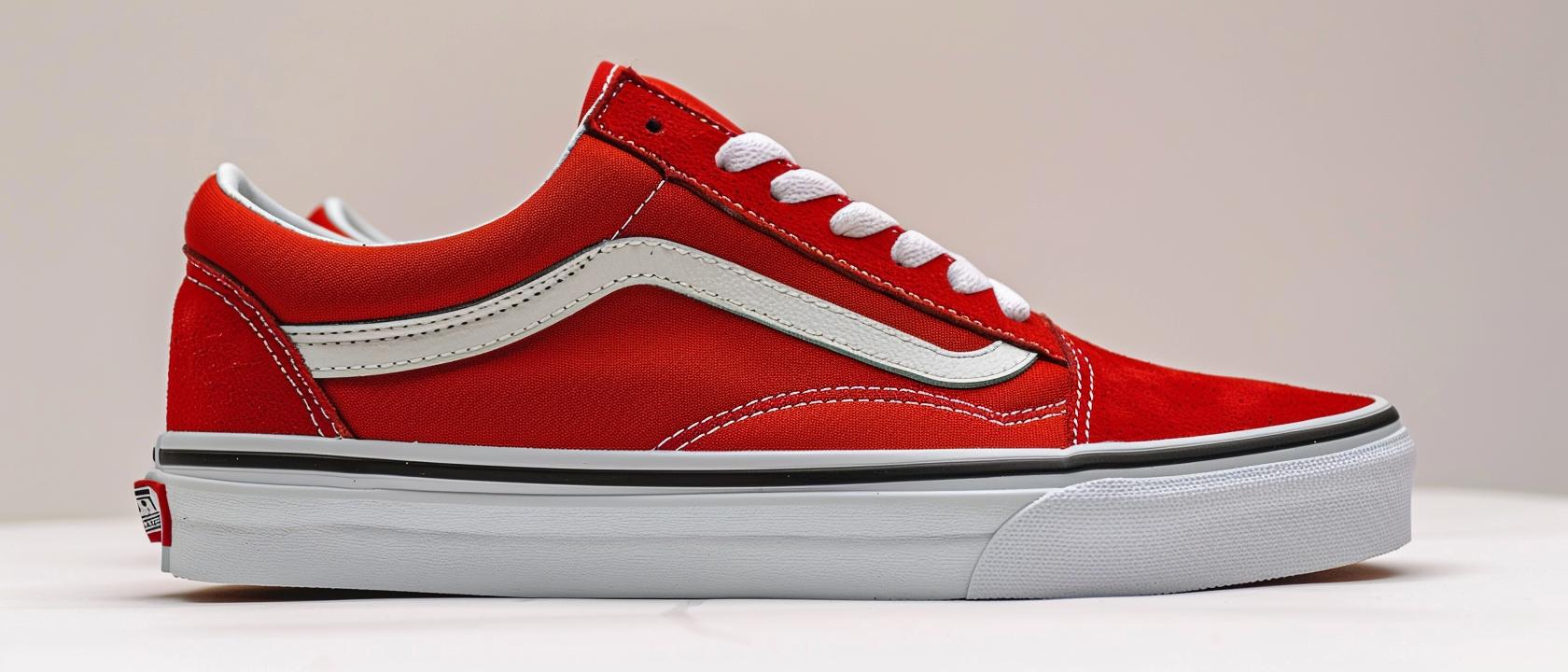чорно червоні ванси, червоні ванси вилиць червоні, vans червоний